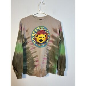 Grateful Dead Tie-dye Sweater Womens‎ Sz Small Cotton Blend Music Hippie